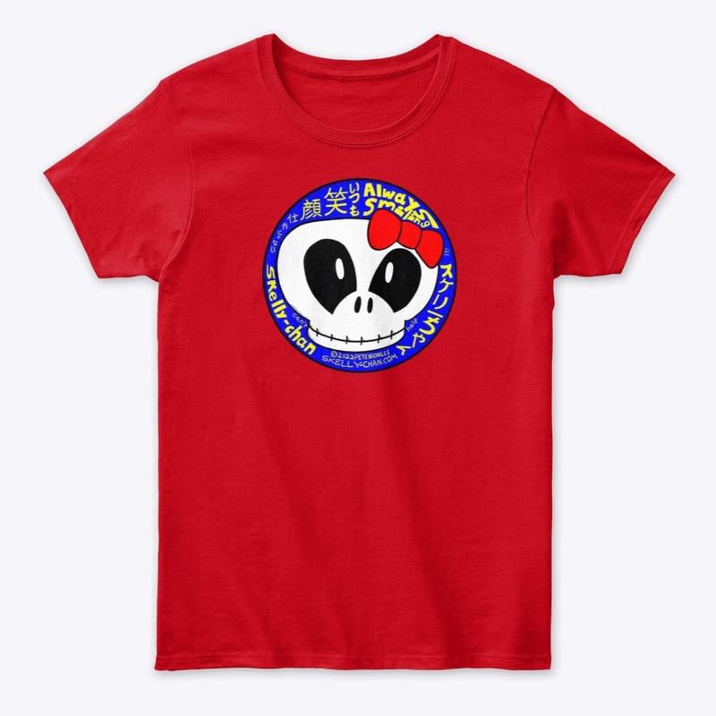 Skelly-chan Always Smiling (blue)